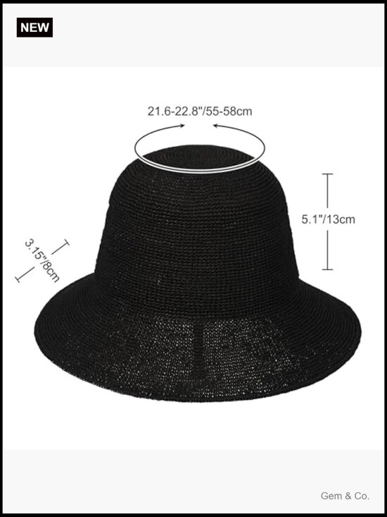 Handmade Straw Bucket Hat Foldable Travel Sun Hat UPF 50+ main image 6